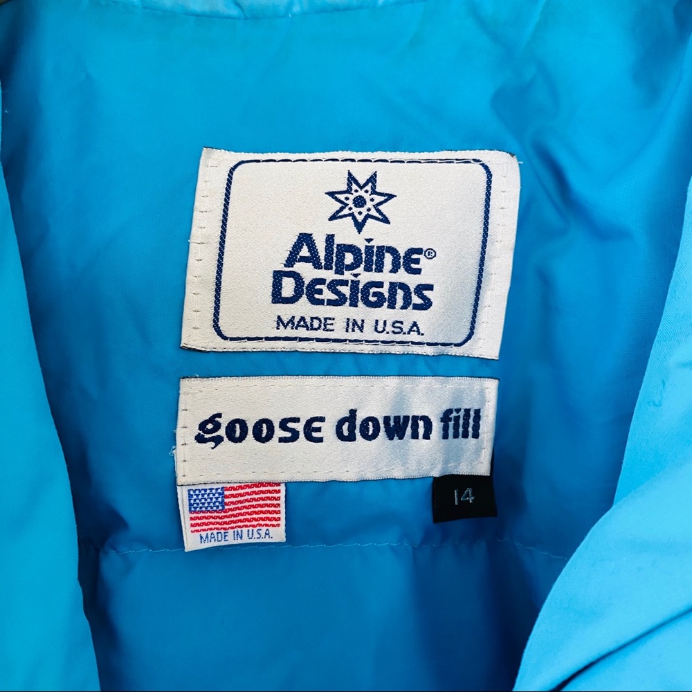 Alpine Design Blue and Pink Puffer Jacket - Picture 4 of 8